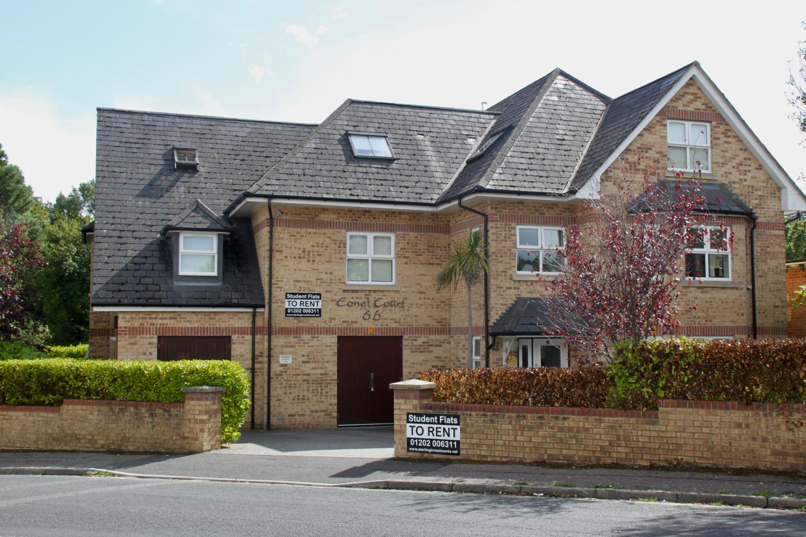Conel Court exterior, Talbot Road, Bournemouth